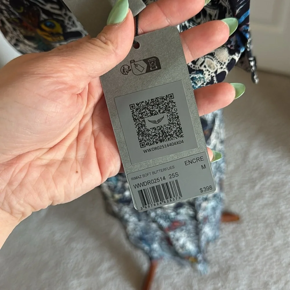 NWT Zadig & Voltaire Rimaz Dress color Encre size medium - Picture 7 of 9